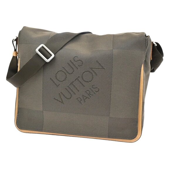 LOUIS VUITTON Damier Geant Messager Shoulder Bag Canvas Leather - Picture 1 of 14
